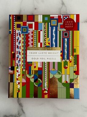Galison Frank Lloyd Wright Saguaro Cactus & Forms Foil 1000 Piece Jigsaw Puzzle